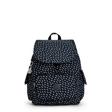 Kipling City Pack Small Printed Sırt Çantaları Siyah | TR 1699GS